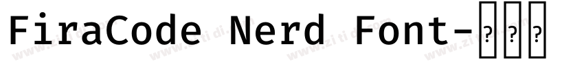 FiraCode Nerd Font字体转换